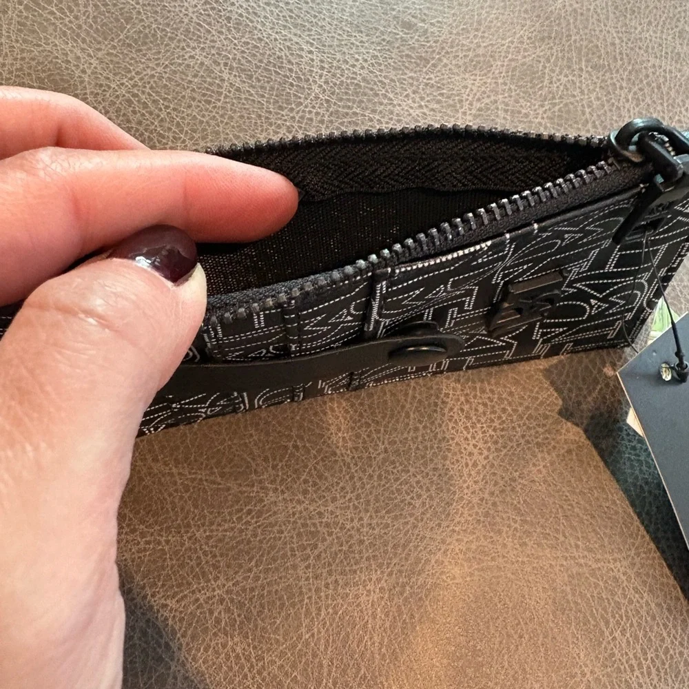 Badgley Mischka Monochrome Logo Card Holder